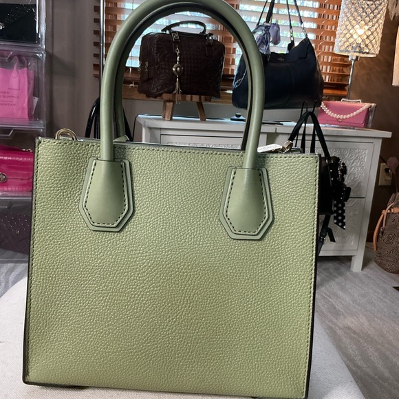 Michael Kors Green Saffiano Leather Satchel - Picture 5 of 10